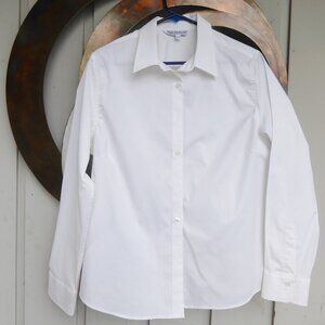 Crisp Classic Tabi Cotton White Shirt, Size Lg